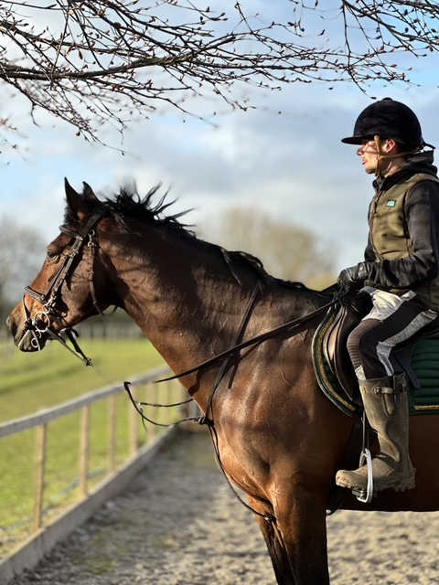 Leo coaching a young rider
